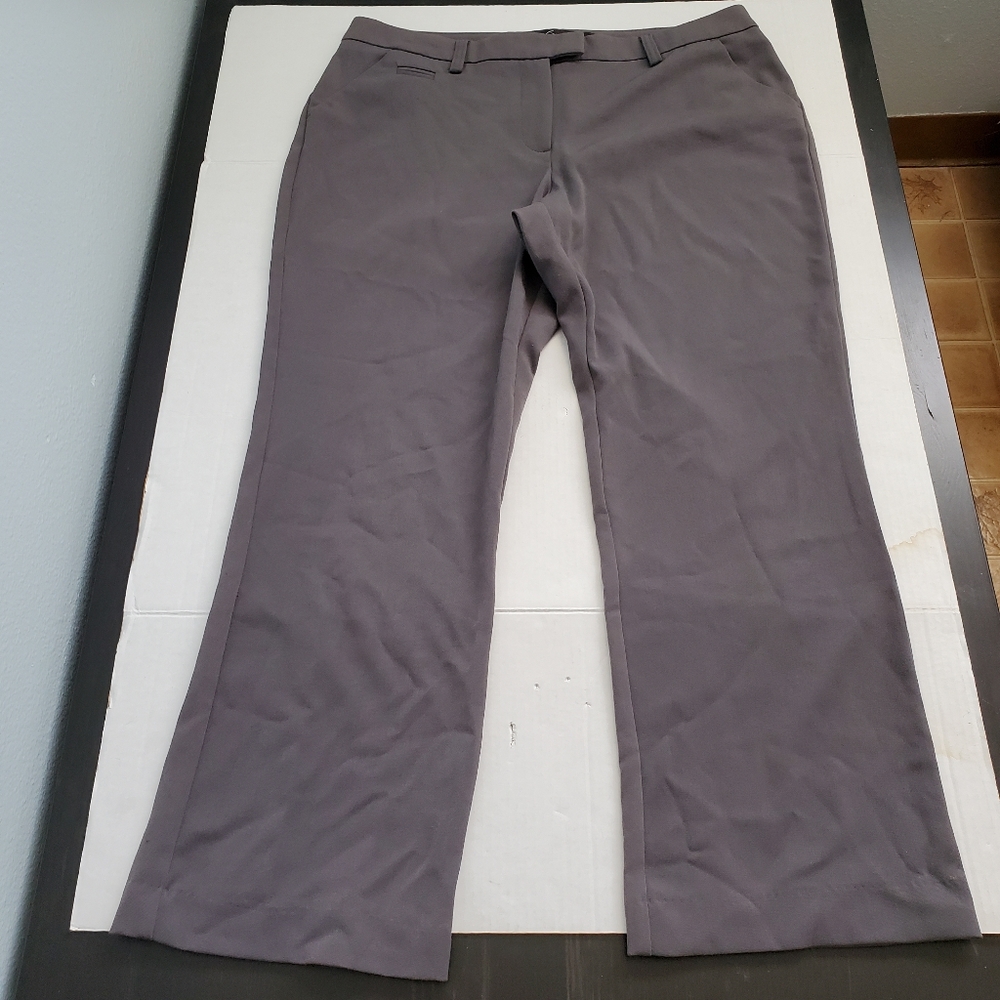 Gloria Vanderbilt The Perfect Fit Womens Pants Size 14 Short Gray EUC